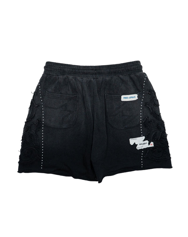 Free Refills Cathedral Fleece Shorts "Black"