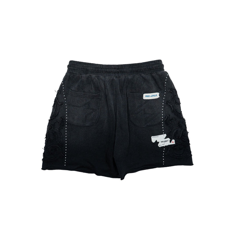 Free Refills Cathedral Fleece Shorts "Black"