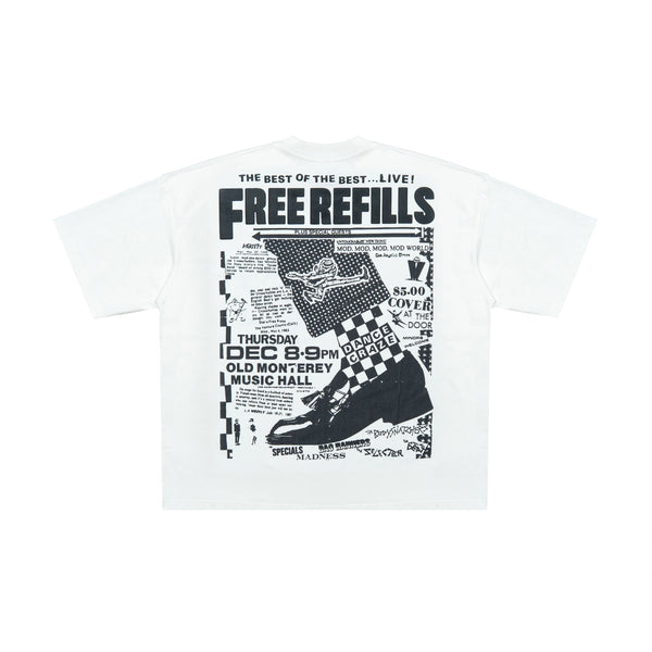 Free Refills Flyer Tee "White"
