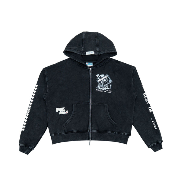 Free Refills Flyer Zip Up Hoodie "Black"