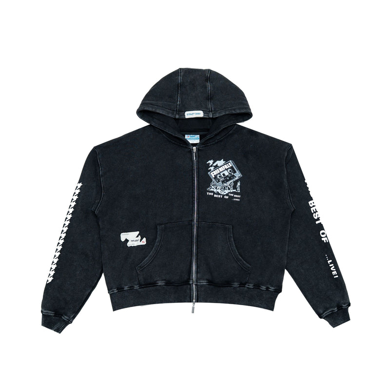 Free Refills Flyer Zip Up Hoodie "Black"
