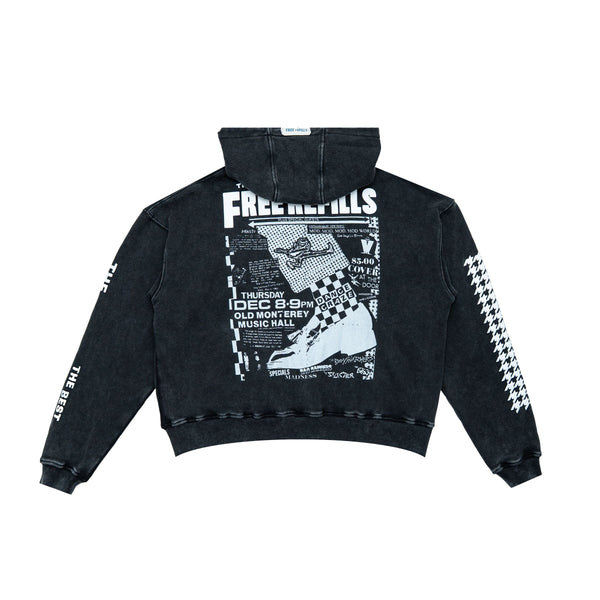Free Refills Flyer Zip Up Hoodie "Black"