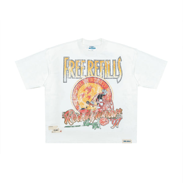 Free Refills Rose Bowl Tee "White"