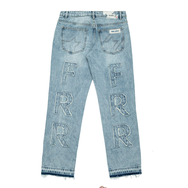 Free Refills Patchwork Denim Jeans