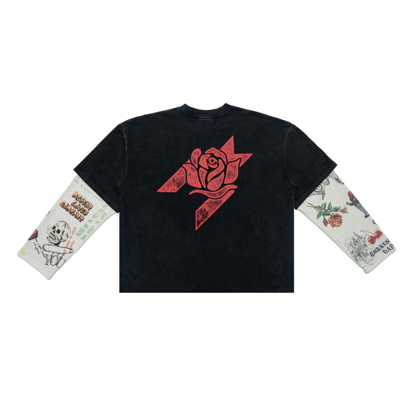 Free Refills Graffiti Thermal L/S Tee "Black"