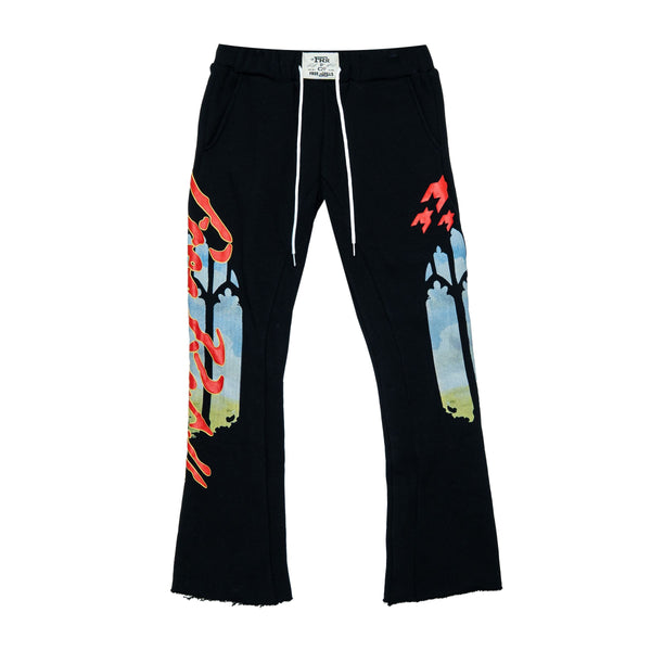Free Refills Rehab Flare Sweatpants "Black"