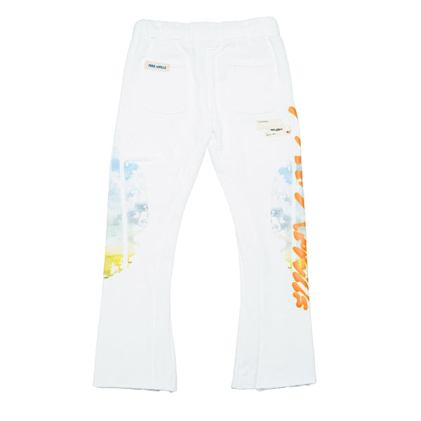 Free Refills Rehab Flare Sweatpants "White"