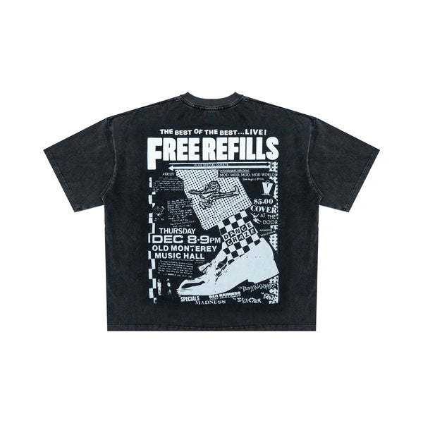 Free Refills Flyer Tee "Black"