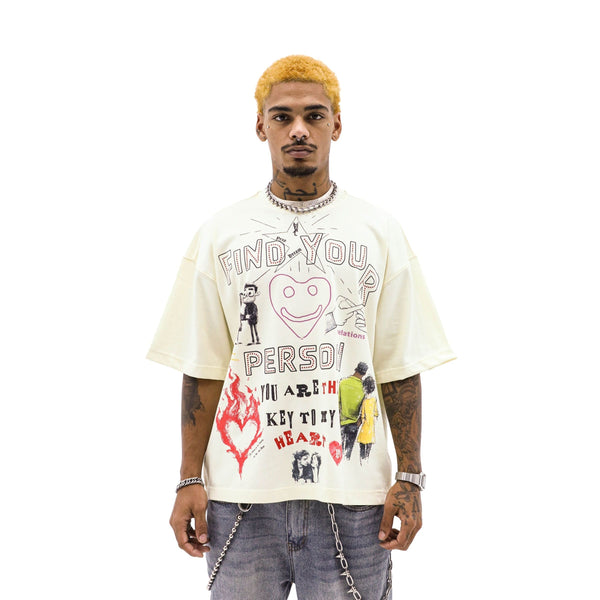 Heights District Find Your Person Tee "Cream"