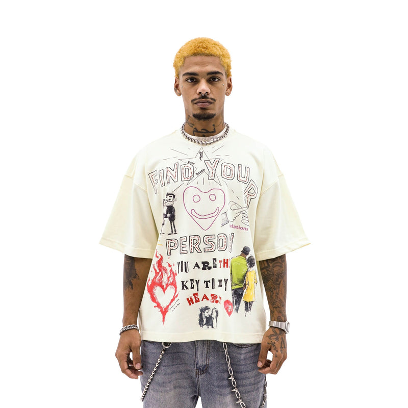 Heights District Find Your Person Tee "Cream"
