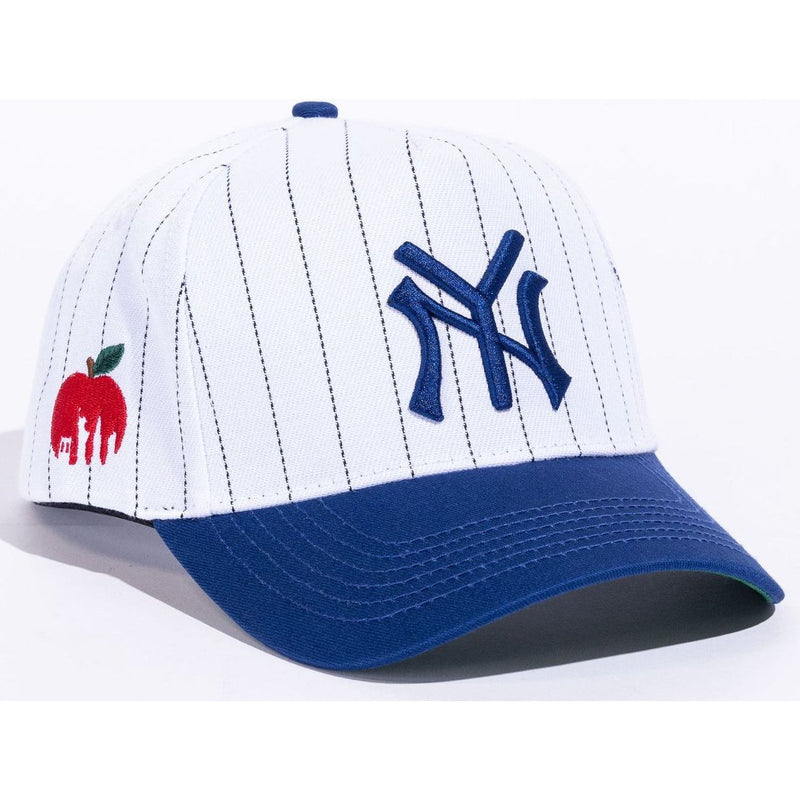 Reference Pinstripe LA Snapback Hat “White/Blue”