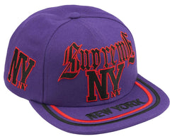 Supreme New York 6-Panel Snapback Hat "Purple"