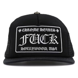 Chrome Hearts Fuck Hollywood Trucker Hat “Black”