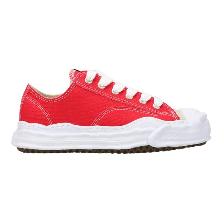 Maison Mihara Hank OG Sole Suede Low-Top Sneaker "Red”