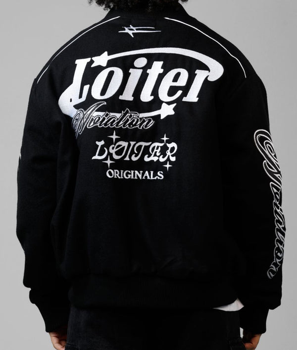 Loiter Aviation Bomber Jacket "Black"