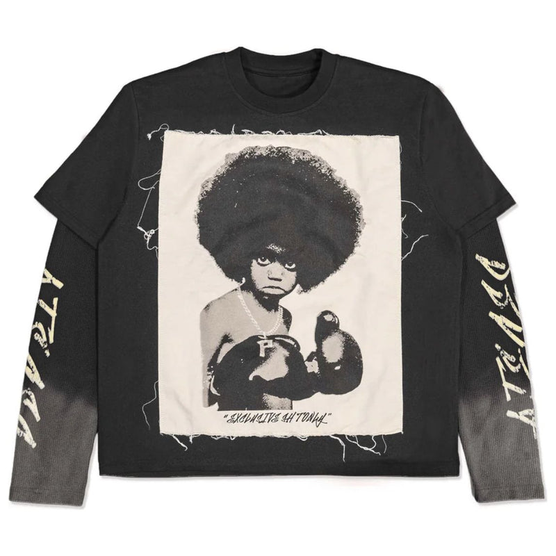 Pieces Of Knowledge Boxer Child L/S Tee “Black”