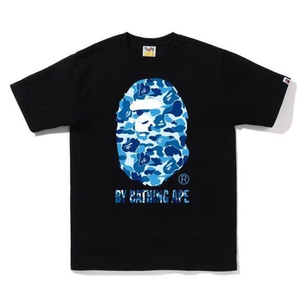 Bape ABC Camo By Bathing Ape Head Tee "Black/Blue"
