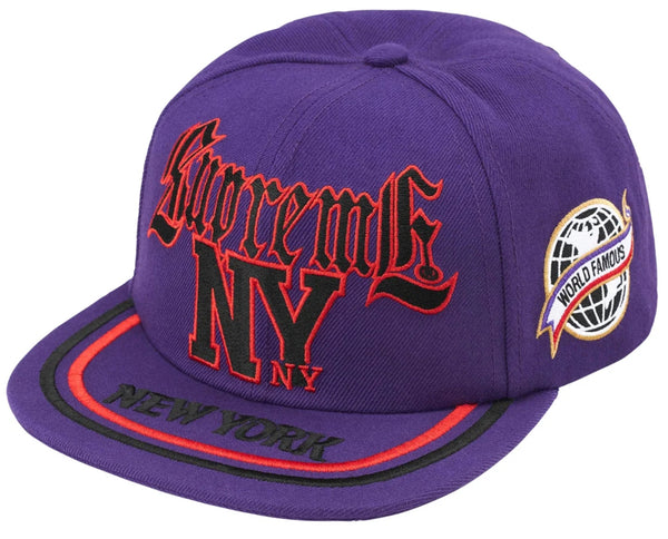 Supreme New York 6-Panel Snapback Hat "Purple"