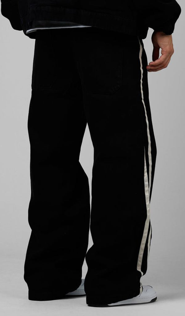 Loiter Track Star Denim Jeans "Black"