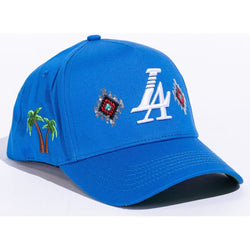 Reference Paradise LA Beaded Snapback Hat “Blue”