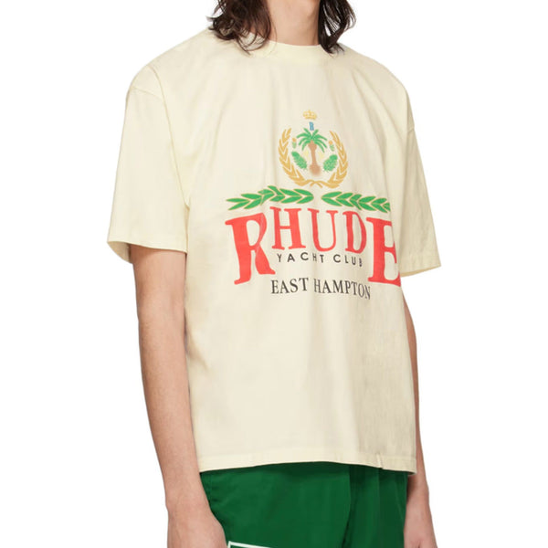 Rhude East Hampton Crest Tee "Cream"