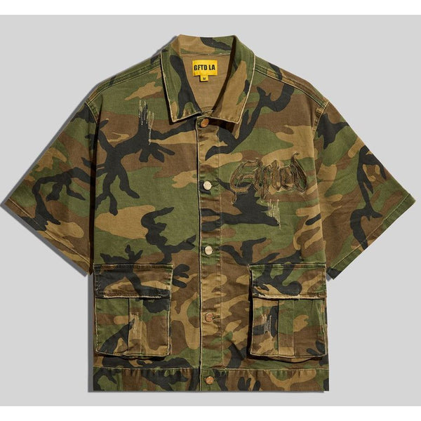 GFTD LA Drake OG Camo Button Up Shirt “OG Camo”