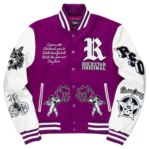 Rockstar Skoll Varsity Jacket “Purple”