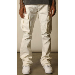 GFTD LA Stacked Big Pocket Jeans “Comando White”