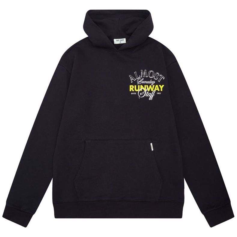 Almost Someday Runway Zip Up Hoodie “Black”