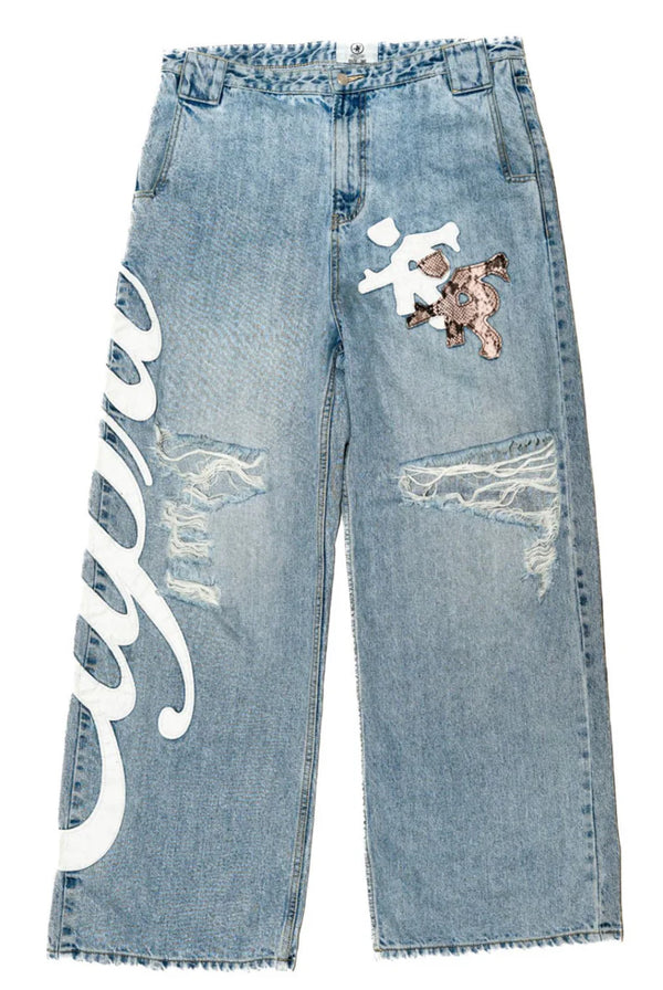 Project Capri Running Man Jeans "Blue”