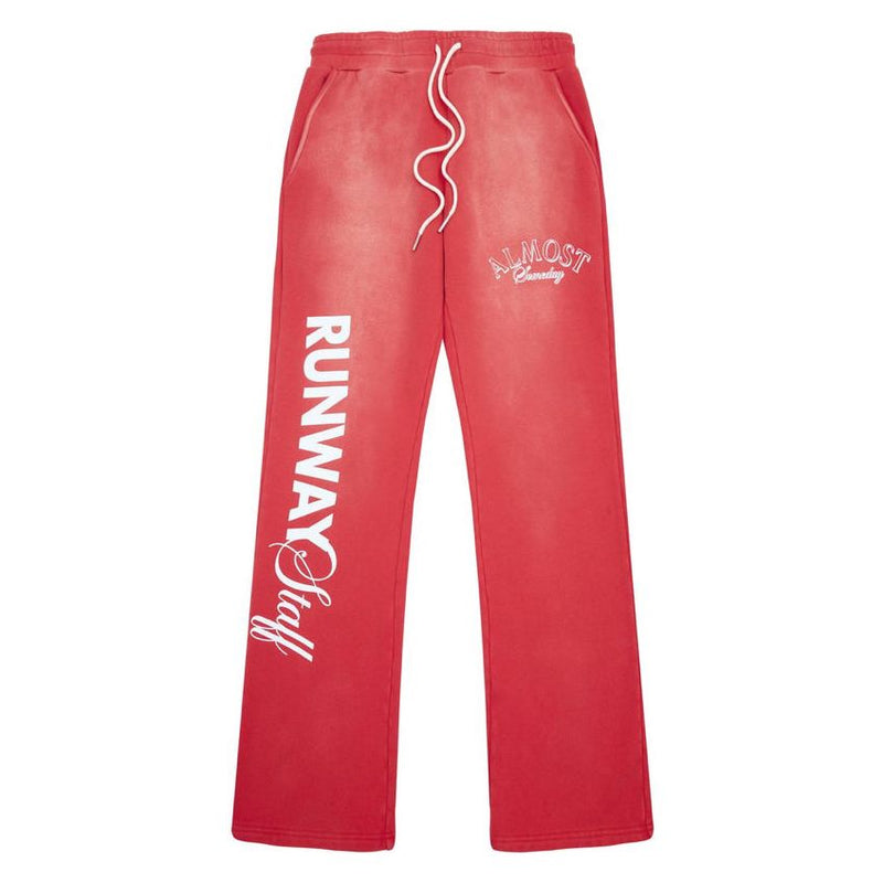 Almost Someday Runway Sweatpants “Red”