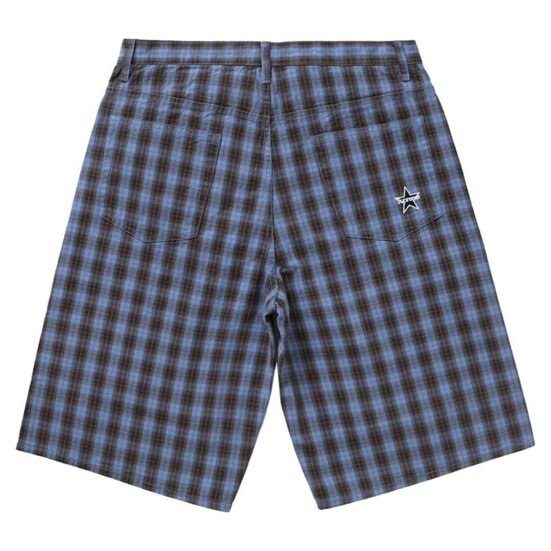 Supreme Plaid Baggy Shorts "Blue"