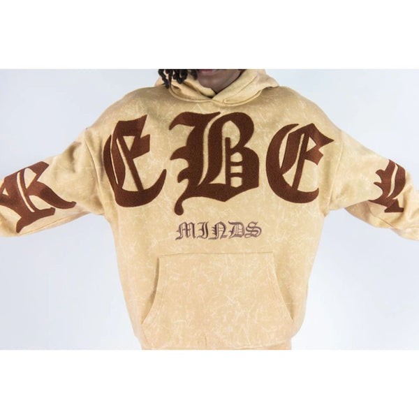 Rebel Minds Chenillle Hoodie "Beige"