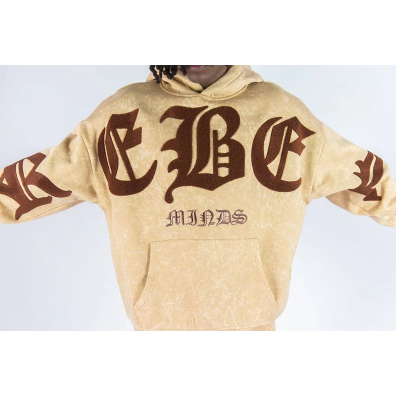 Rebel Minds Chenillle Hoodie "Beige"