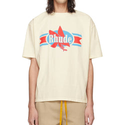 Rhude Chevron Eagle Tee "Cream"