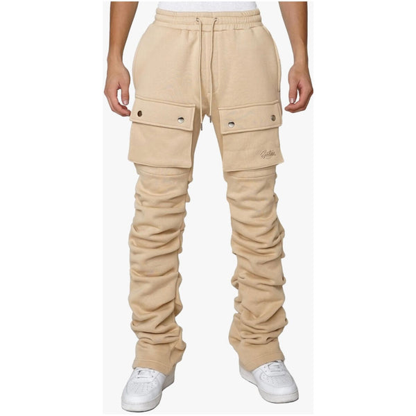 EPTM Stacked Cargo Sweatpants "Khaki”