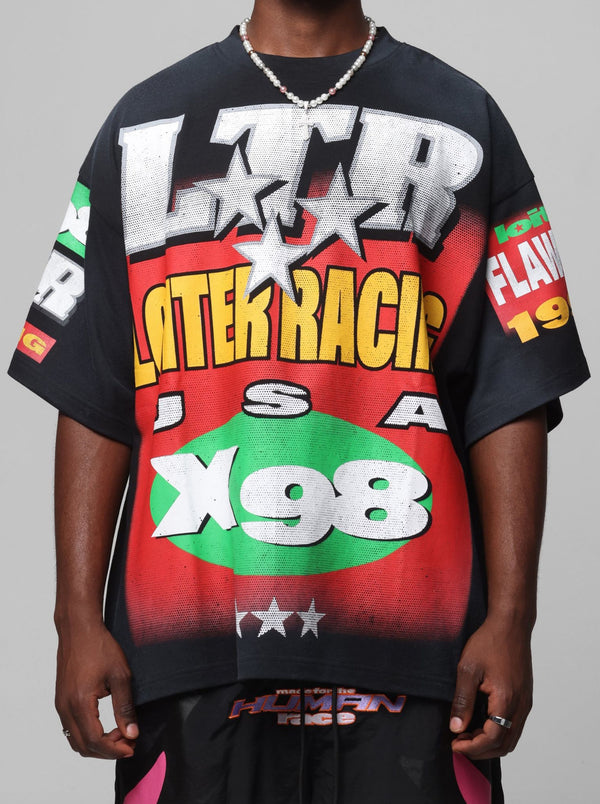 Loiter Racer Box Tee "Vintage Black"