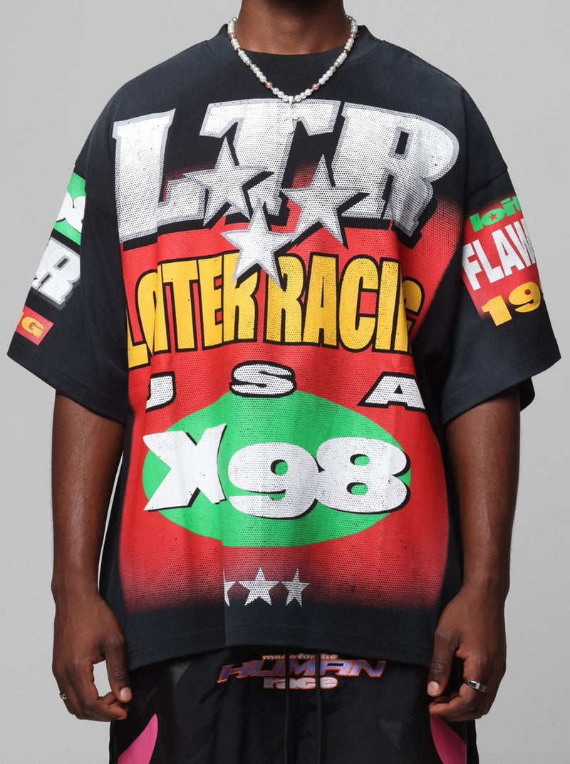 Loiter Racer Box Tee "Vintage Black"