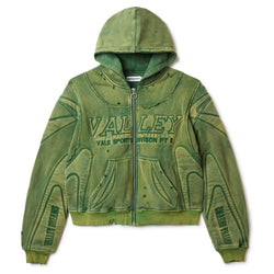 Vale Forever Armor Zip Up Hoodie “Green”