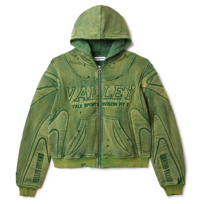 Vale Forever Armor Zip Up Hoodie “Green”