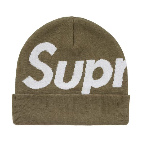 Supreme Big Logo Beanie "Olive"