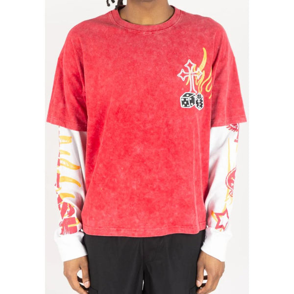 Rebel Minds Double Layer Thermal Tee "Red"