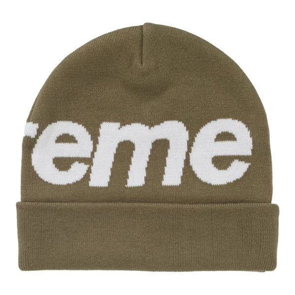 Supreme Big Logo Beanie "Olive"