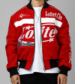 Loiter Aviation Bomber Jacket "Red"