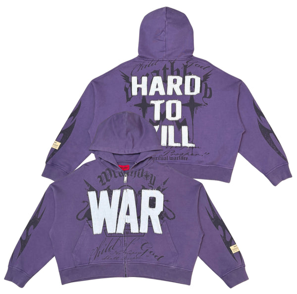 Wrathboy War Zip Hoodie "Purple"