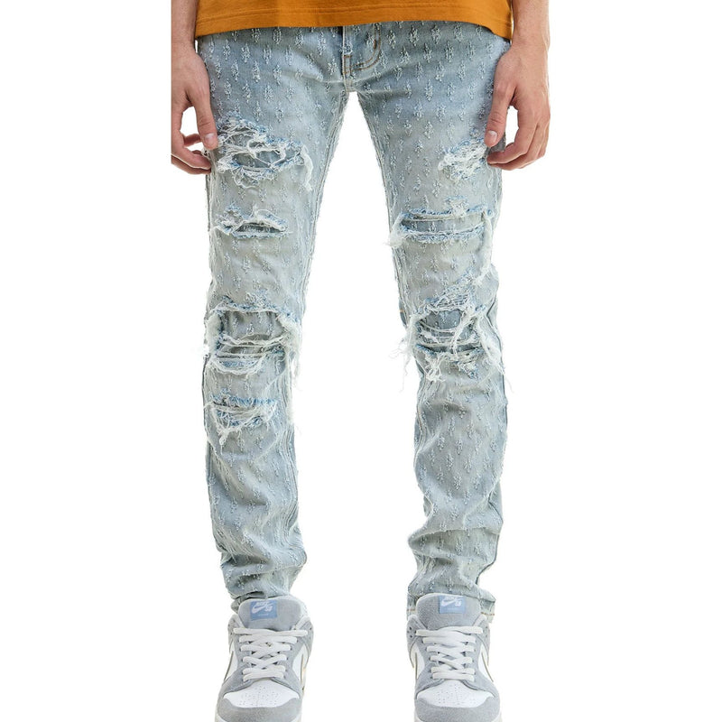 KDNK Jacquard Skinny Jeans “Blue”