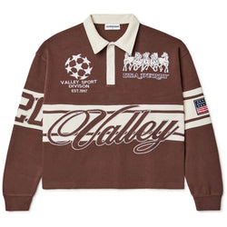 Vale Forever Derby L/S Polo Shirt “Chocolate ”