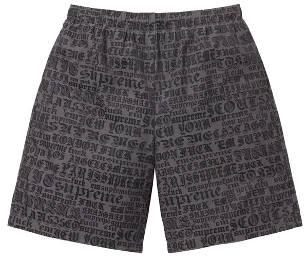 Supreme Cities Jacquard Shorts "Black"