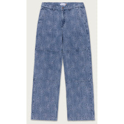 Honor The Gift Jacquard Flower Denim Pants