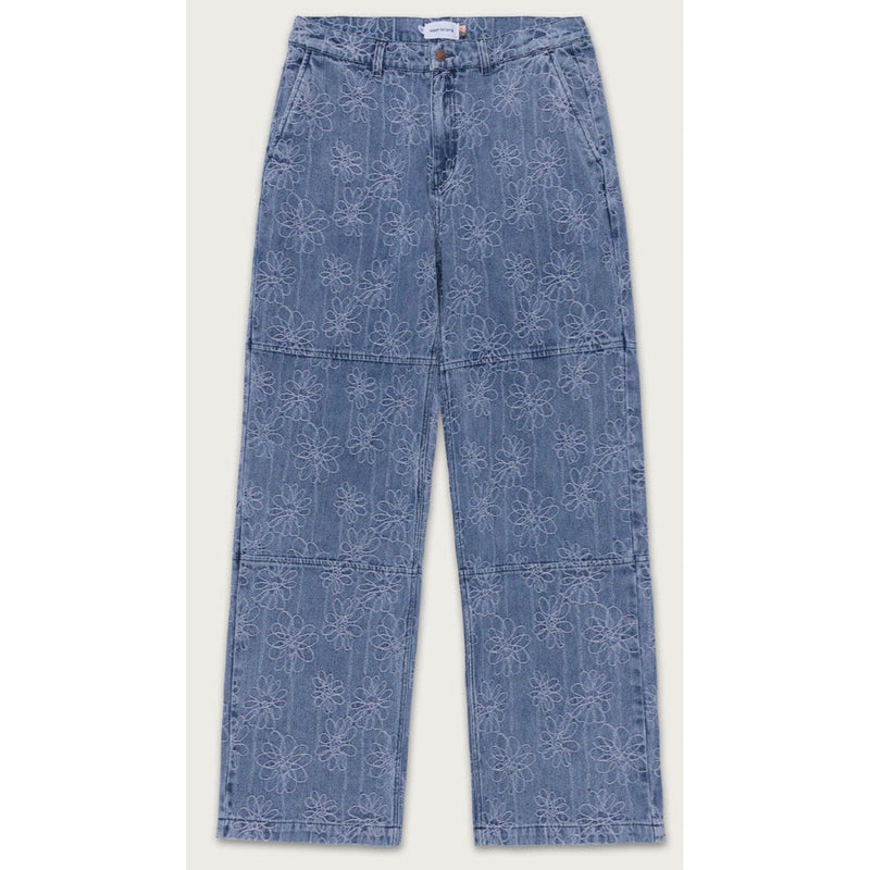 Honor The Gift Jacquard Flower Denim Pants